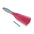 Dompel Curly Hair Styling Brush Detangling Brush Pink Flexible Bristles