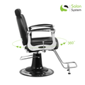 Salon System Black Haircut & Makeup Chair - Model 68618