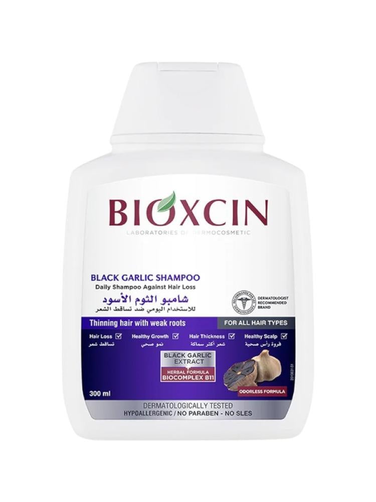 Bioxcin Black Garlic Strengthening Shampoo for Hair Loss - 300ml