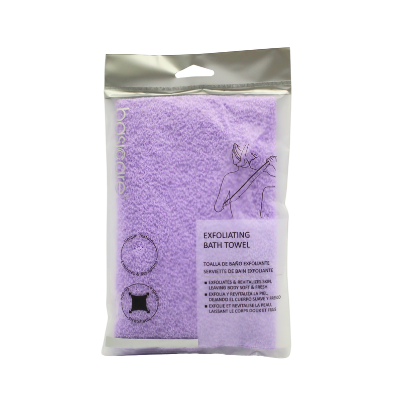 Basic Care Exfoliating Back Scrubber Loofah with Long Handle