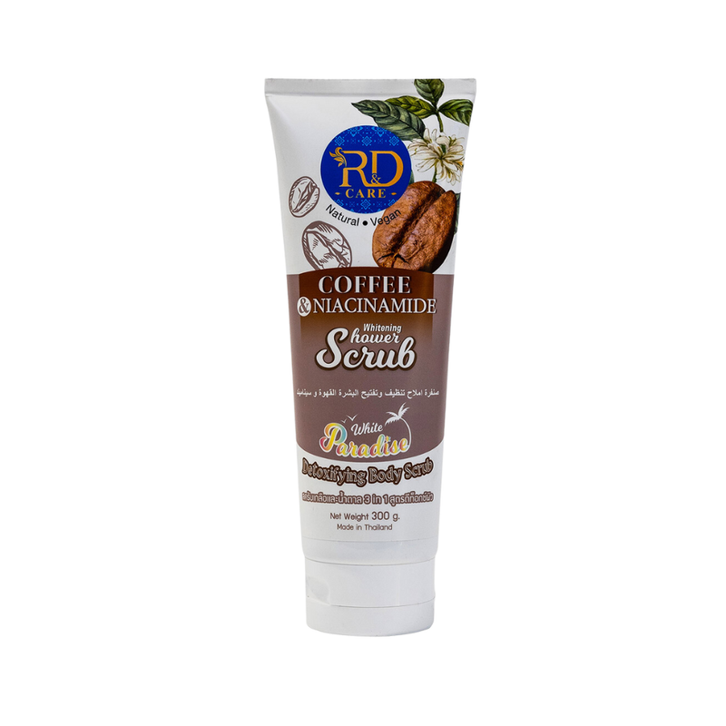R&D Care Coffee Body Scrub, Exfoliating Skin Cleanser, 300g