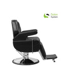 Salon System Men's Barber Chair Land Cruiser Black Striped - Model 2025