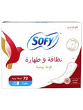 Sofy Daily Fresh Panty Liners Long Size - 72 Count