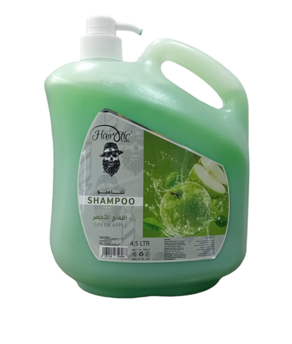 Best Shampoo for Men Strengthening Hair Follicles Green Apple Hairotic 4.5 Ltr