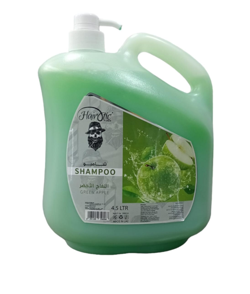 Best Shampoo for Men Strengthening Hair Follicles Green Apple Hairotic 4.5 Ltr