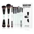 Eye Makeup Brush Set 10 Piece Face and Eyes Jessup T500