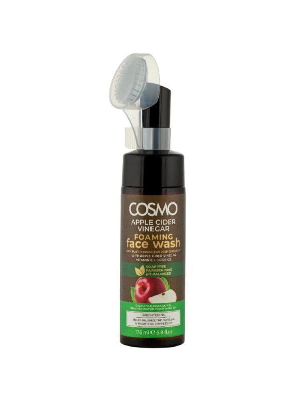 Cosmo Apple Cider Vinegar Foaming Facial Wash with Brush 175ml