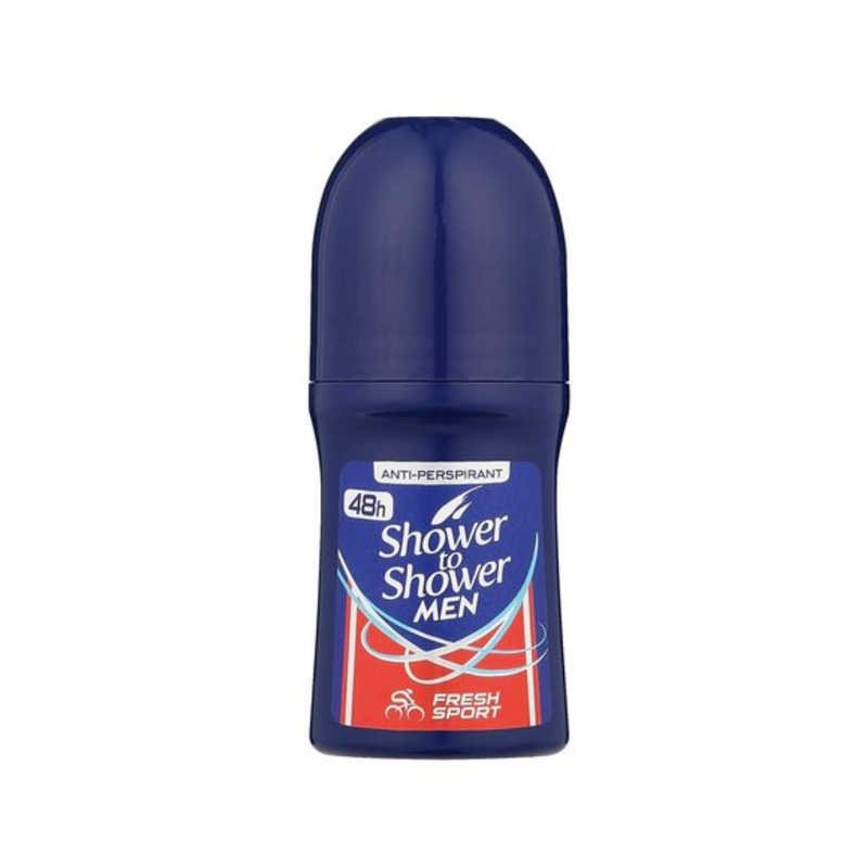 Shower To Shower Fresh Sport Roll-On Deodorant for Men, 50ml