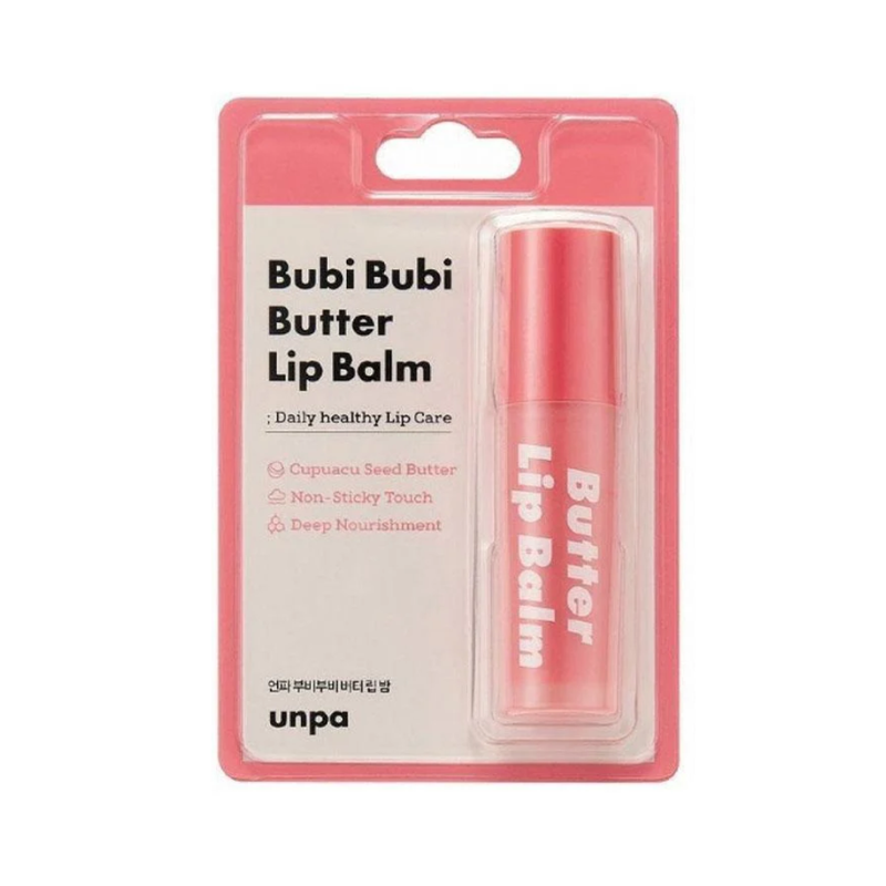 Unpa Bobbi Bobbi Lip Balm with Cupuacu Seed Butter, Moisturizing, 3g