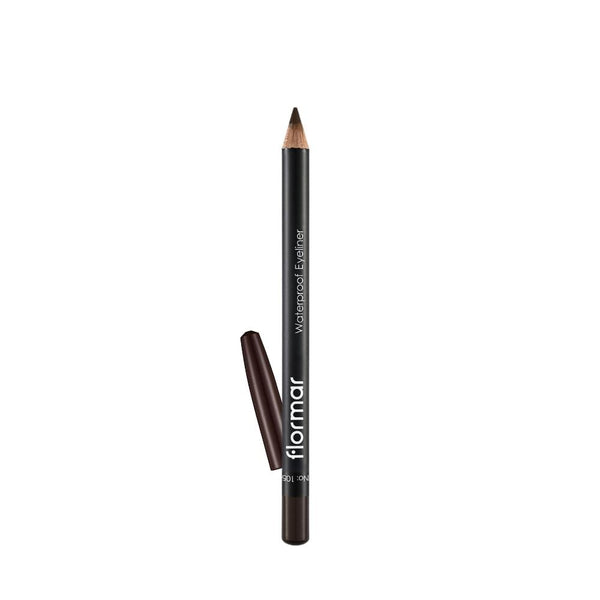 Flormar Waterproof Eyeliner Pencil with Vitamin E, Warm Brown
