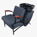 Salon System Square Seat Sink Chair with Wooden Sides BX-602