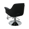 Salon System Gigi Women's Hairdressing Chair - Black Faux Leather, Hydraulic