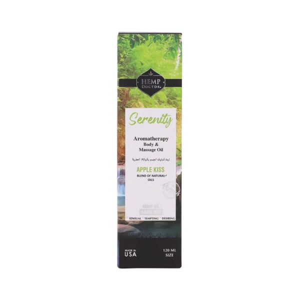 Doctor Hemp Apple Body Massage Oil for Moisturizing and Relaxation, 120ml