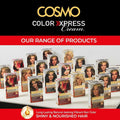Cosmo Permanent Hair Dye in Coffee Brown with Keratin & Argan Oil - 4.15
