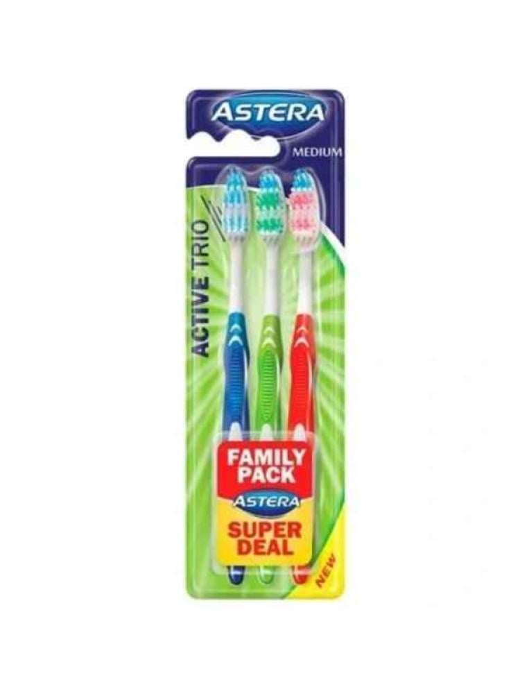 Best Toothbrush for Gum Health Active Turbo Medium Astera 3-Pack