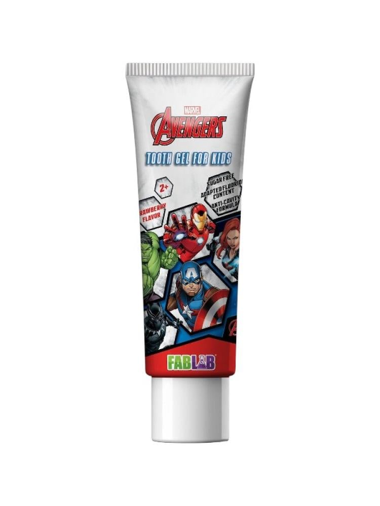 Fab Lab Avengers Kids Strawberry Toothpaste Fluoride 75ml