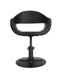 Salon System Women's Haircut Chair with Round Black Base
