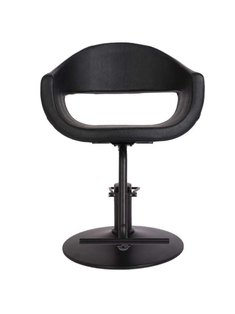 Salon System Women's Haircut Chair with Round Black Base