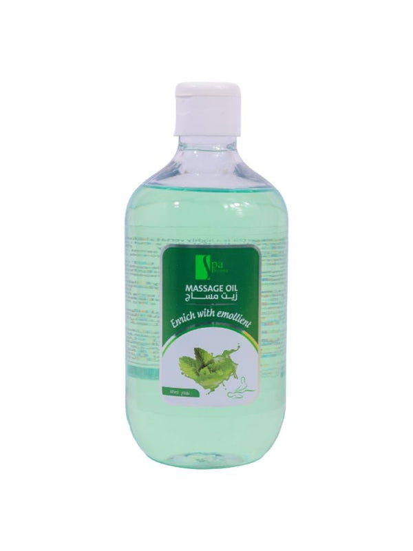 Spa System Peppermint Massage Oil - 500ml for Relaxation and Skin Hydration
