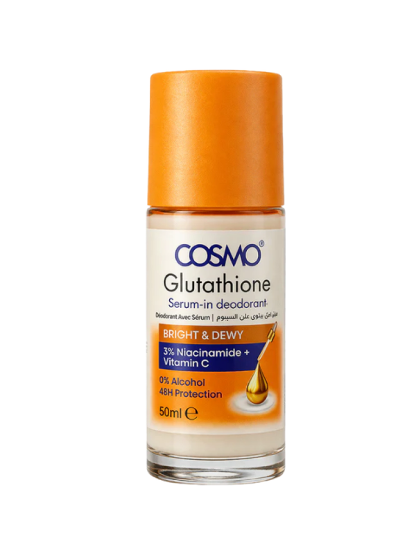 Cosmo Glutathione Bright & Dewy Deodorant Serum - 3% Niacinamide, Vitamin C, 50ml