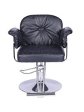 Salon System Women's Hairdressing Chair with Silver Base & Sides
