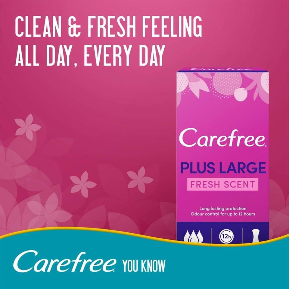 Carefree Pantyliners Fresh Scent Daily Pads for Women Use 20 count