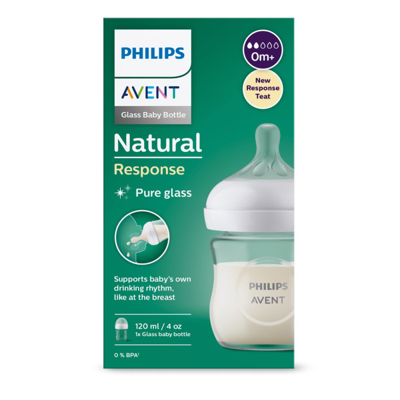 Shop Glass Baby Bottle Natural Latch Newborn AVENT 120ml