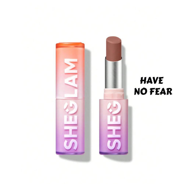 Sheglam Dynamic Boom Matte Lipstick, High-Coverage, Half No Fair, 2.7g