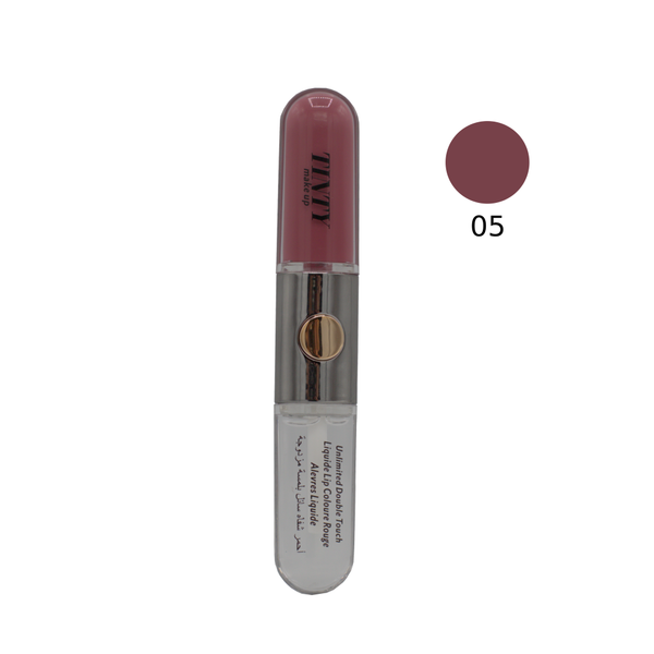 Tinty Double Touch Liquid Lipstick, Red, Full Coverage