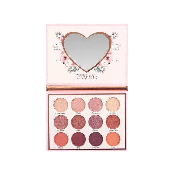 Beauty Creations Eye Bloom Eyeshadow Palette, 12 Mauve & Warm Tones