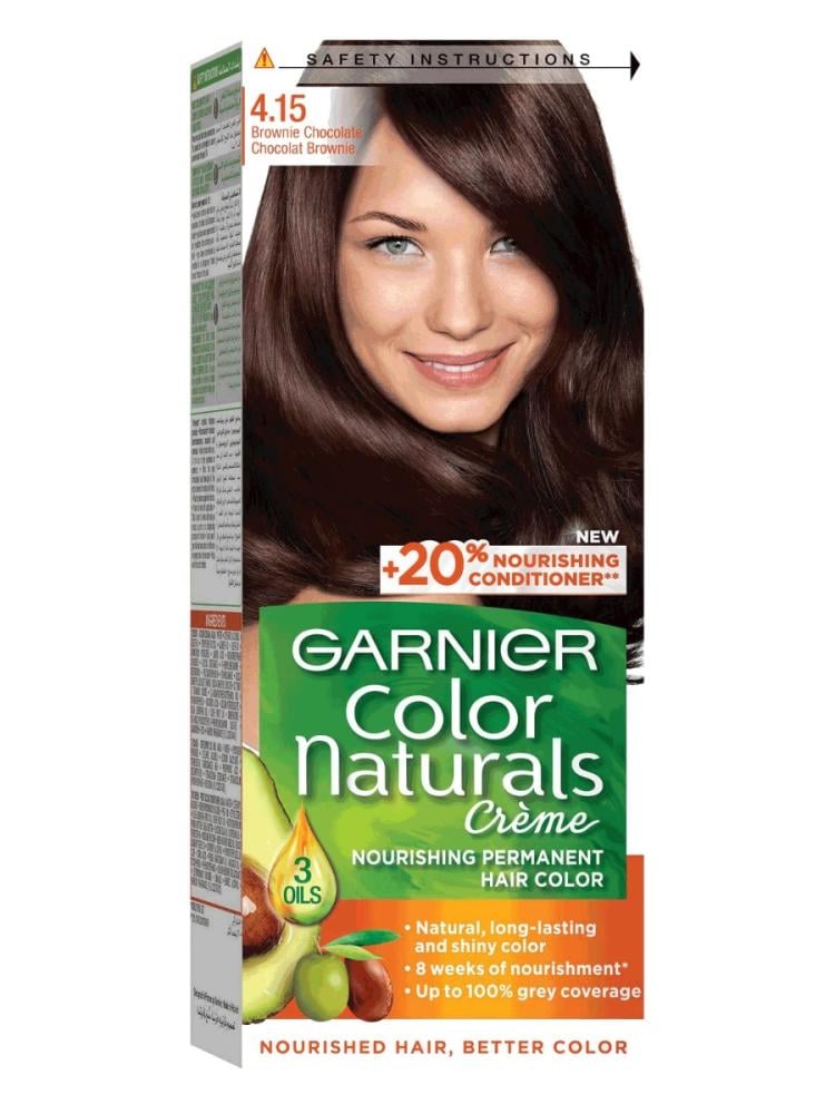 Light Brown Hair Color Chocolat Brown 4.15 Garnier 100ml