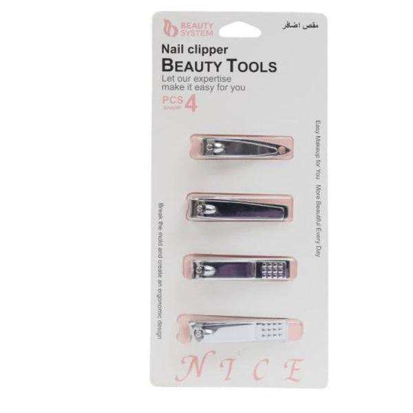 Beauty System Nail Scissors Set - 4 Pieces