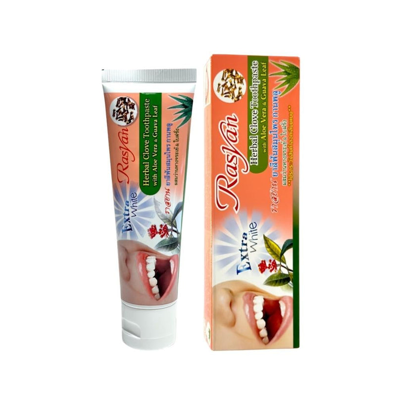 Rasyan Herbal Toothpaste Clove & Aloe Vera 100g Natural Clean