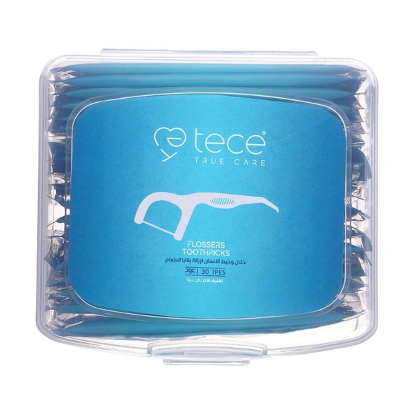 Tece Dental Floss Picks, 30 Count, Plaque Removal, Gum Health