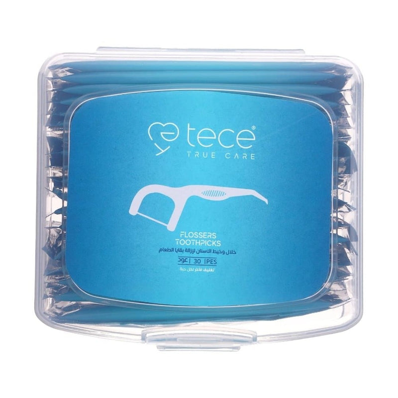 Tece Dental Floss Picks, 30 Count, Plaque Removal, Gum Health