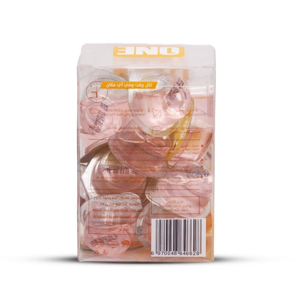 One Advanced Mouthwash Peach Flavor Oral Hygiene Fresh Breath 15ml