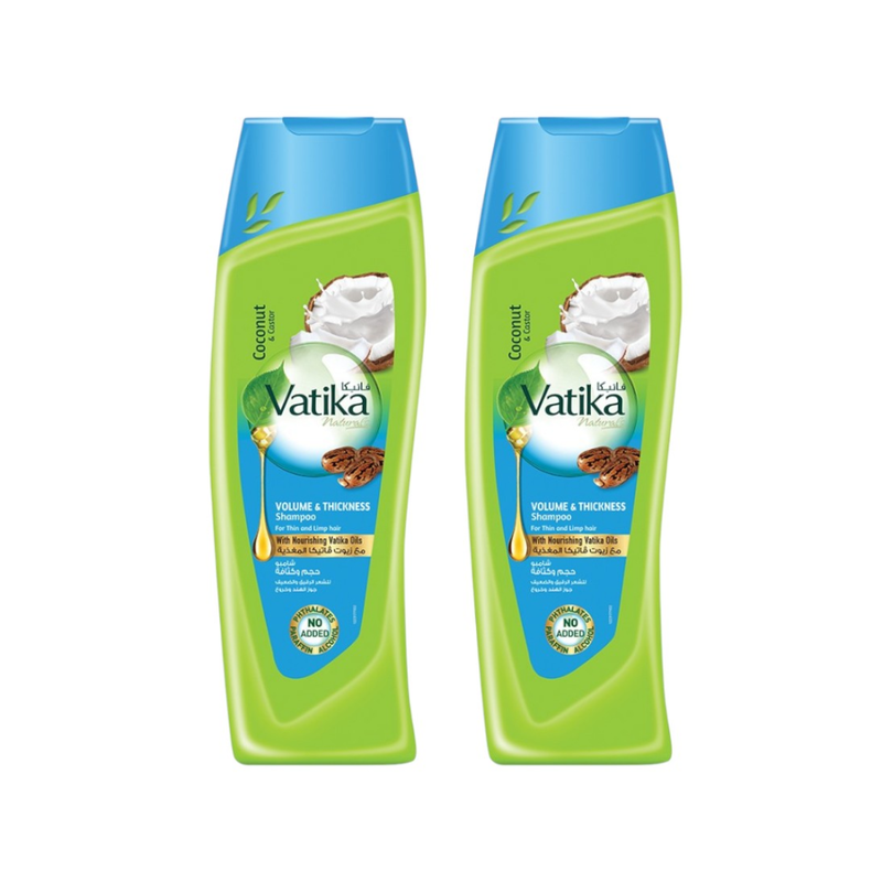 Vatika Coconut Shampoo Double Nourishment 350ml Pack of 2