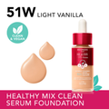 Bourjois Healthy Mix Serum Foundation Vitamins C E B5 51 Light Vanilla