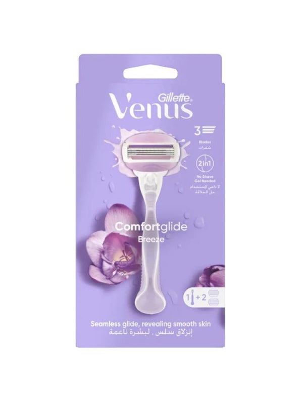 Venus for Pubic Hair & Skin Women's Razor Comfort Glide Breeze Gillette 1 Piece