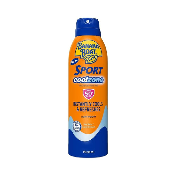 Banana Boat Sport Sunscreen Spray SPF 50, Cooling, Water-Resistant, 170g