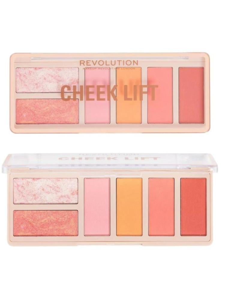 Revolution Cheek Lift Blush Palette Pink Energy Buildable Powder 12g