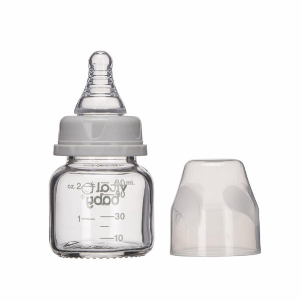 Glass Feeding Bottle For Newborn Small Size Vital Baby Nurture 60ml