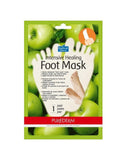 Foot Mask for Dry Heels Intensive Softening Apple Extract Shea Butter Purederm 1 Pair