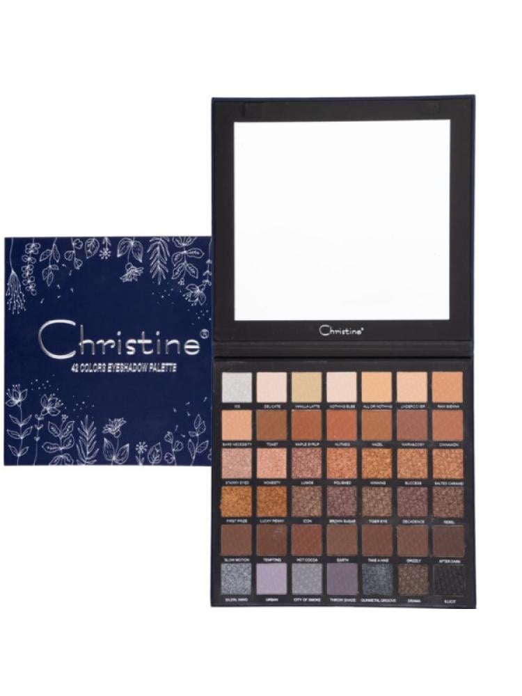 42 Color Eyeshadow Palette Matte Neutral Long-Lasting Christine 42pcs
