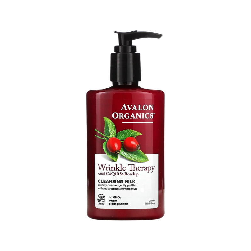 Avalon Organics Cleansing Milk Coenzyme Q10 Hyaluronic Acid 251ml