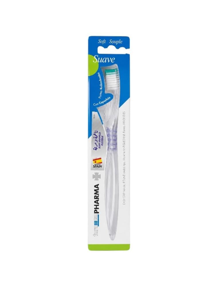 Pharma Soft Manual Toothbrush Daily Care Rounded Tips Foramen 1 Piece
