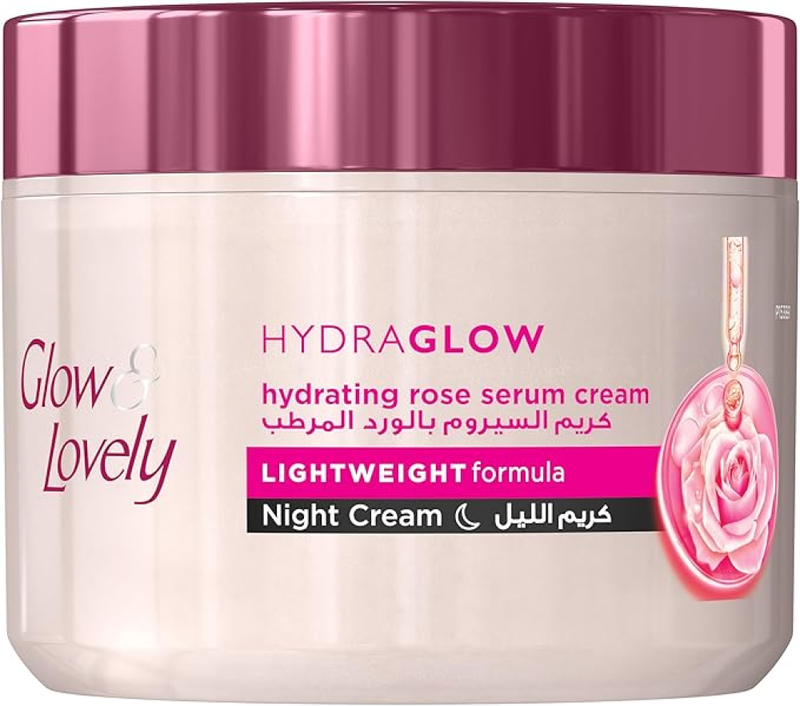 Shop Night Cream Hydra Glow Serum Rose Moisturising Glow & Lovely 50g