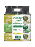 Baby Wipes Chamomile Alcohol-Free Gentle Freshmaker 3x100