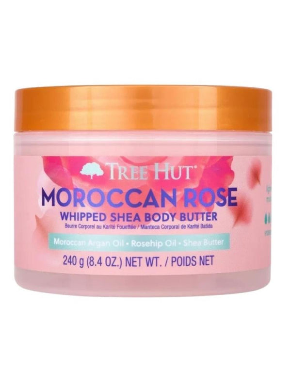 Moroccan Rose Whipped Body Butter Deep Hydration Shea Argan Oil Tree Hut 240ml