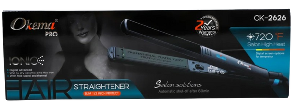 Shop Hair Straightener Ionic Technology Frizz Control Okema OK2626